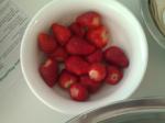 Strawberries used in face mask, natural alpha hydroxy acids, great for a gentle face exfoliator