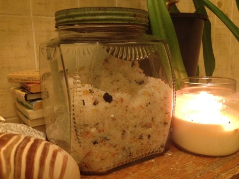 Bath salts in big jar